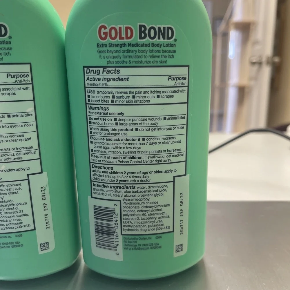 BL Gold Bond Body Lotion Extra Strength Medicated 14oz each‎ *Two Pack*